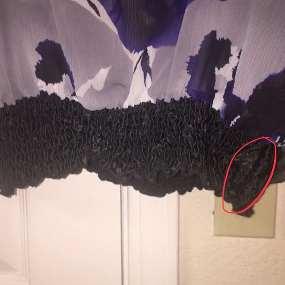 FOREVER 21 FLORAL SPLIT SLEEVE CROP TOP - Picture 4 of 8